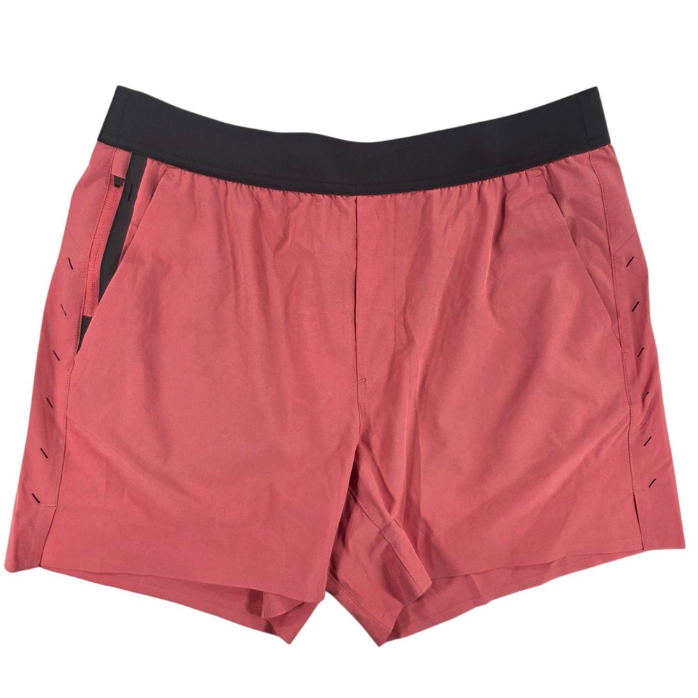 Ten Thousand Interval Lined Training Shorts Gravel Rose Red Mens L 5" Inseam
